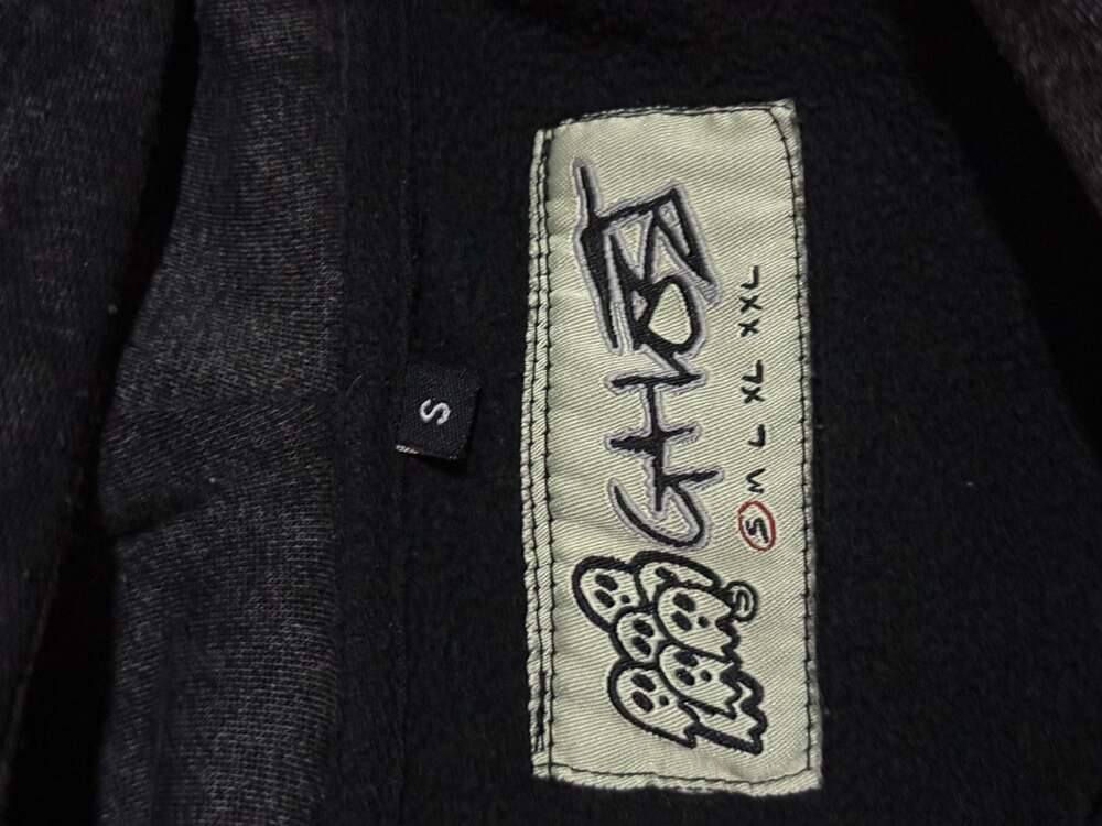 Ghost Supply Ghost Gang Pointed Hood Hoodie Washed Black Size S - Picture 5 of 5